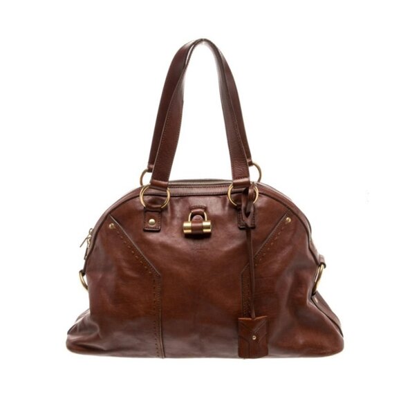 ✨ Yves Saint Laurent Rive Gauche Shoulder Bag in Rich Tobacco Brown ✨ - Picture 1 of 13